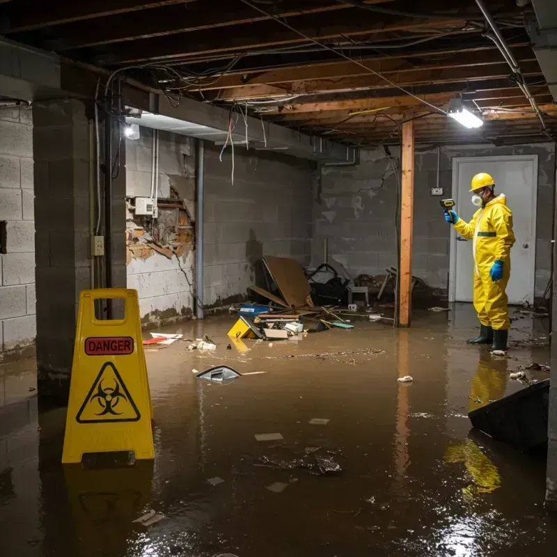 Flooded Basement Electrical Hazard in Ellis County, OK Property